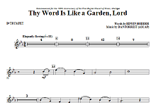 Thy Word Is Like A Garden, Lord - Bb Trumpet 
