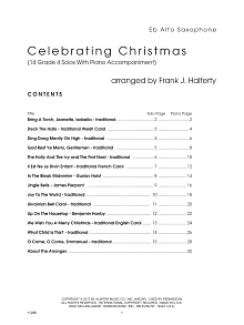 Celebrating Christmas (14 Grade 4 Solos With Piano Accompaniment) - Eb Alto Saxophone 