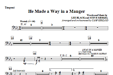 He Made A Way In A Manger - Timpani 
