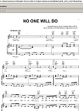 No One Will Do