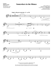 Somewhere in the Silence - Clarinet (sub Viola) 
