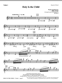 Holy Is The Child - Violin 1 