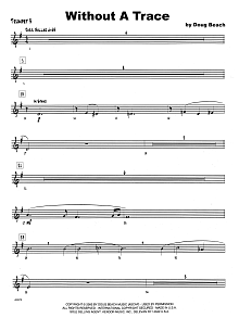 Without A Trace - 3rd Bb Trumpet 