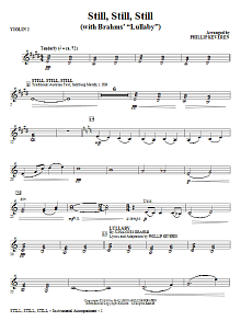 Still, Still, Still (with Brahms' Lullaby) - Violin 2 