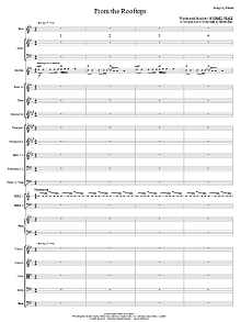 From The Rooftops - Full Score 