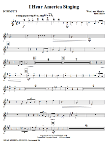 I Hear America Singing - Bb Trumpet 1 