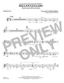 Bella's Lullaby (from Twilight) - Baritone T.C. 
