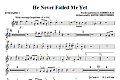 He Never Failed Me Yet (orch. Keith Christopher) - Bb Trumpet 2
