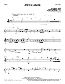 Avinu Malkénu - Violin 1 