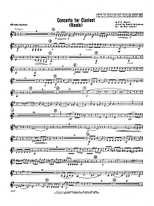 Concerto For Clarinet - Rondo (3rd Movement) - K.622 - Eb Alto Clarinet 