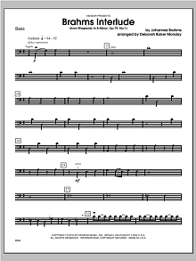 Brahms Interlude (from Rhapsody In B Minor, Op. 79, No. 1) - Bass 