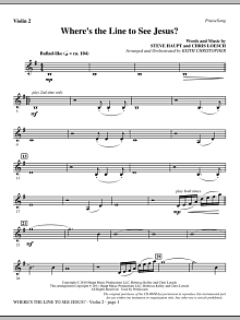 Where's The Line To See Jesus? - Violin 2 