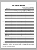Sing Noel, Sing Hallelujah - Full Score