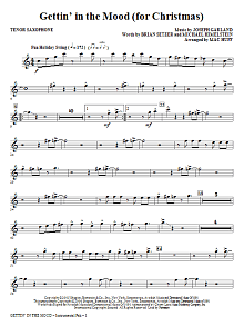 Gettin' In The Mood - For Christmas - Tenor Saxophone 