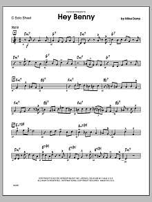 Hey Benny - Eb Solo Sheet 