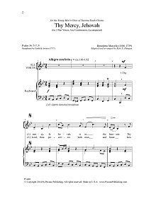 Thy Mercy, Jehovah 