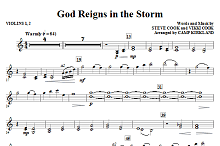 God Reigns In The Storm - Violin 1, 2 