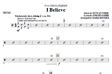 I Believe - Drums 