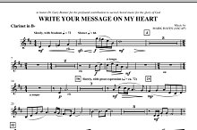 Write Your Message On My Heart - Clarinet 