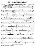 He Is Risen! Risen Indeed! - Trombone 1