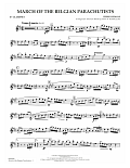 March Of The Belgian Parachutists - Eb Clarinet