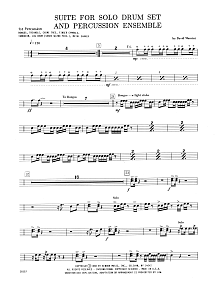 Suite For Solo Drum Set & Percussion Ensemble - Percussion 1 