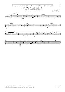 In Our Village (from Two Hungarian Folk Songs) 