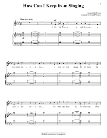 How Can I Keep From Singing 