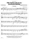 19th Century Album For Woodwind Quartet - 2nd Bb Clarinet