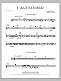 Five Little Dances - F Horn 2