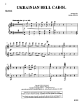 Ukrainian Bell Carol (Piano Quartet - Four Pianos) - Piano I
