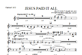 Jesus Paid It All - Bb Clarinet 1,2