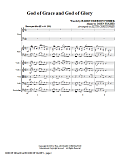 God Of Grace And God Of Glory - Full Score