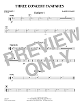 Three Concert Fanfares - Percussion 2
