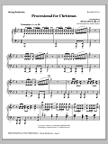 Processional For Christmas - Keyboard String Reduction