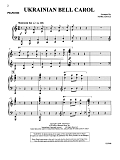 Ukrainian Bell Carol (Piano Quartet - Four Pianos) - Piano III