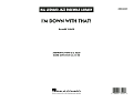 I'm Down With That! - Conductor Score (Full Score)