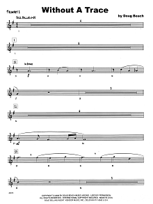 Without A Trace - 1st Bb Trumpet 