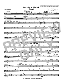 Concerto For Clarinet - Rondo (3rd Movement) - K.622 - 2nd Trombone 