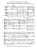 Short Variation on Mulier, ecce filius tuus - Score & Parts
