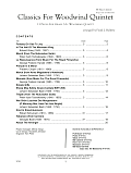 Classics For Woodwind Quintet - Bb Bass Clarinet (opt.)