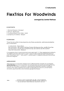 FlexTrios For Woodwinds (playable by any three woodwind instruments) - C Treble Clef 