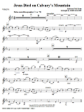 Jesus Died On Calvary's Mountain - Violin 1