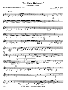 Eine Kleine Nachtmusik (1st Movement - Allegro) (arr. Frank Sacci) - Eb Contra Alto Clarinet 