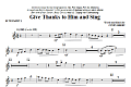 Give Thanks To Him And Sing - Bb Trumpet 1