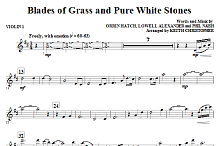 Blades Of Grass And Pure White Stones - Violin 1 