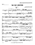 Two Part Inventions No. 1, 3, 12, 15 (arr. Allen Ostrander)