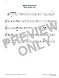 Men of Harlech (score & part) from Graded Music for Tuned Percussion, Book I