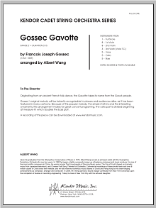 Gossec Gavotte - Full Score 
