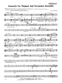 Concerto For Timpani And Percussion Ensemble - Percussion 2 